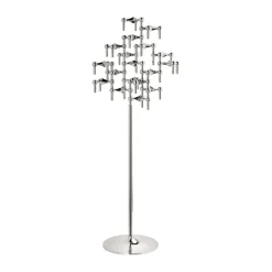 STOFF Nagel floor candle sticks 70 cm, Chrome