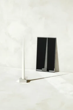 STOFF Nagel reflect candle holder large 3.2 cm, Chrome