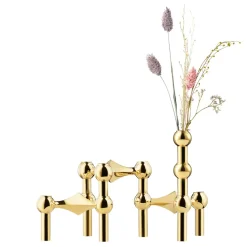 STOFF Nagel vase, Brass