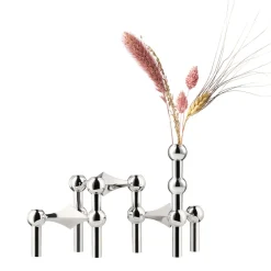 STOFF Nagel vase, Chrome