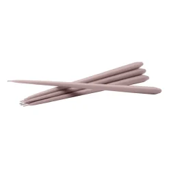 STOFF tapered candle by ester & erik 6-pack, Soft rose