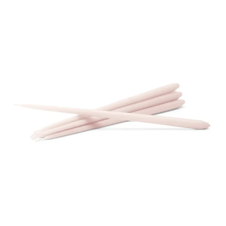 STOFF tapered candle by ester & erik 6-pack, Mellow pink