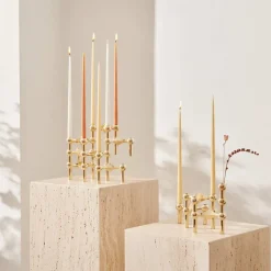 STOFF tapered candle by ester & erik 6-pack, Ginger