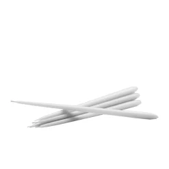 STOFF tapered candle by ester & erik 6-pack, White