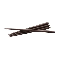 STOFF tapered candle by ester & erik 6-pack, Espresso