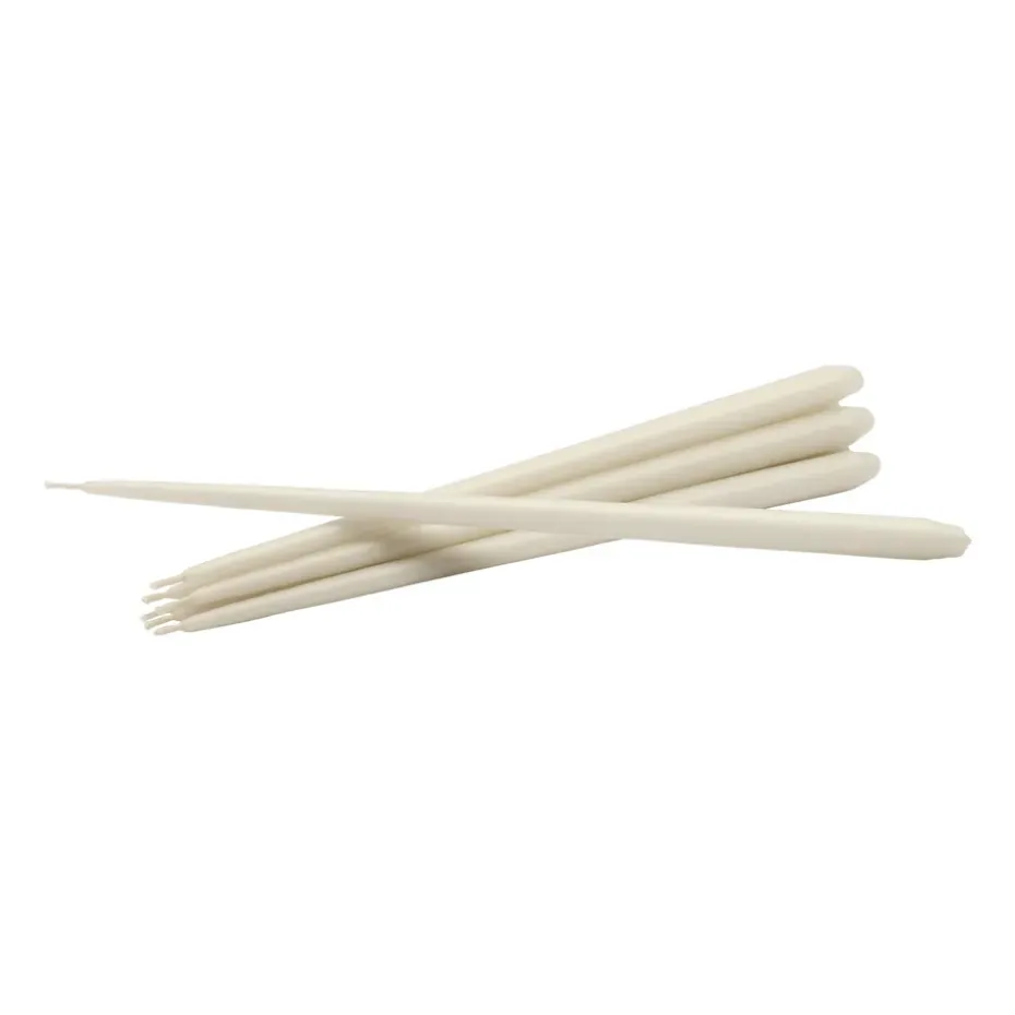 STOFF tapered candle by ester & erik 6-pack, Off-white
