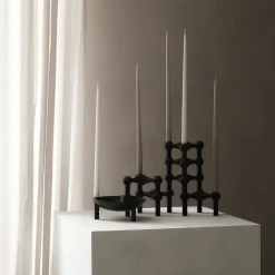 STOFF tapered candle by ester & erik 6-pack, Off-white