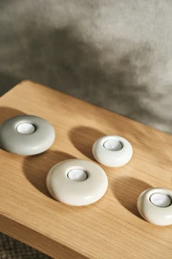 Stone lantern Ø9 cm, White