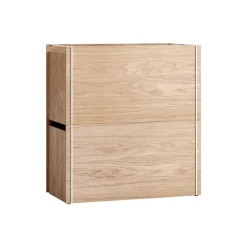 Storage box oak 33x60 cm, Wood. white