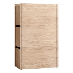 Storage box oak 33x60 cm, Wood. black