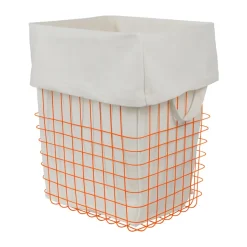 Store-it storage basket with cotton bag large, Orange