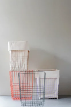 Store-it storage basket with cotton bag large, Orange
