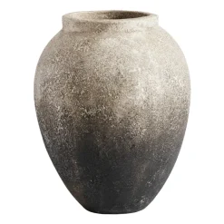 Story flower pot h28 cm Ø23 cm, grey