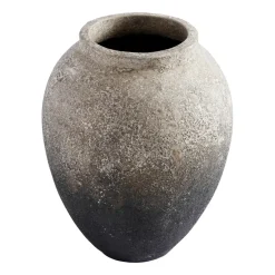 Story flower pot h28 cm Ø23 cm, grey