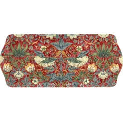 Strawberry Thief sandwich tray, Red