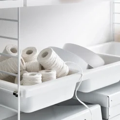 String bowl shelf, Beige, 78x30 cm