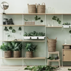 String bowl shelf, Beige, 78x30 cm