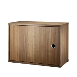 String cabinet with door, Walnut, 58x30 cm