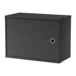 String cabinet with door, Dark grey