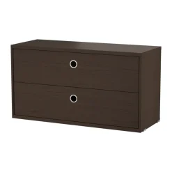 String cabinet with drawers, Dark oak, 78x30 cm