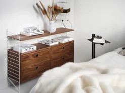 String cabinet with drawers, White, 58x30 cm