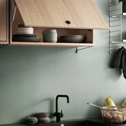 String cabinet with flip door, Ash, 78x30 cm
