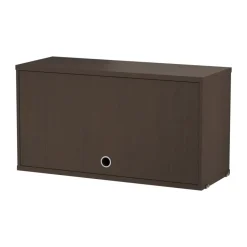 String cabinet with flip door, Dark oak, 78x30 cm