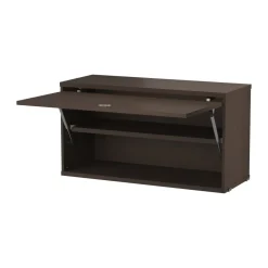 String cabinet with flip door, Dark oak, 78x30 cm