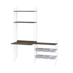 String children's room walnut & white - Combination E