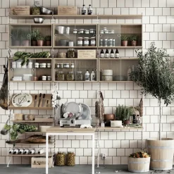 String display cabinet, Ash, 78x30 cm