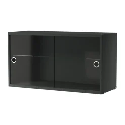 String display cabinet, Dark grey