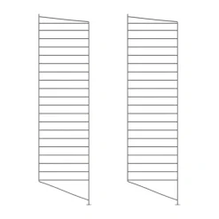 String floor panels, Dark grey, 115x30 cm, 2-pack