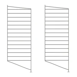 String floor panels, Dark grey, 85x30 cm, 2-pack
