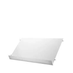 String magazine shelf wood, White, 58x30 cm