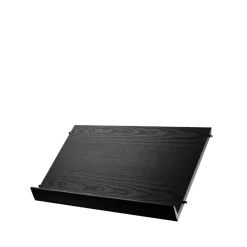 String magazine shelf wood, Ash black stain, 58x30 cm