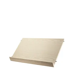 String magazine shelf wood, Ash veneer, 58x30 cm