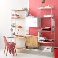String media shelf, White, 58x47 cm