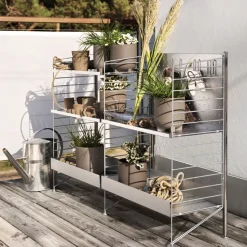 String Outdoor Freestanding post, Galvanized