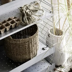 String Outdoor shelf, Galvanized-58x30 cm-low edge