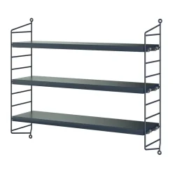 String Pocket wall shelf, Nybro blue