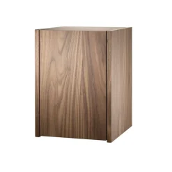 String schnapps cabinet, Walnut, inside of door stainless steel plate, mirrored glass back piece
