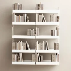 String shelf metal, Beige, 58x30 cm, high edge