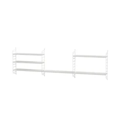 String shelf Pocket metal, white
