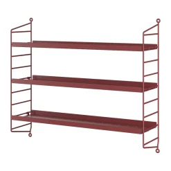 String shelf Pocket metal, Oxtorg red