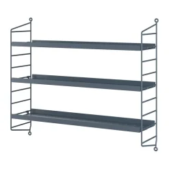 String shelf Pocket metal, Sergel grey