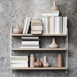 String shelf Pocket oak-white, oak-white