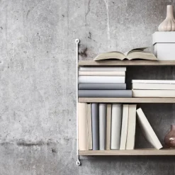 String shelf Pocket oak-white, oak-white