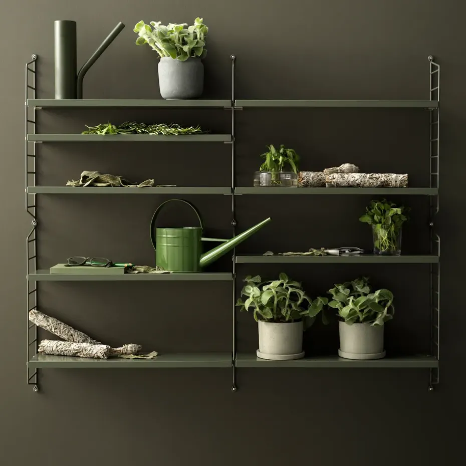 String shelf Pocket sage, Sage (green)