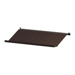 String shoe rack metal, Dark brown, 58x30 cm