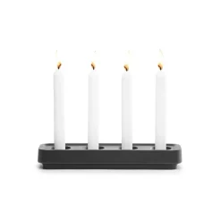 Stumpastaken candle holder black, long
